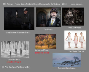 Phil Portus Frome Salon National Open Photography Exhibition  Accpts 2014-RESULTS